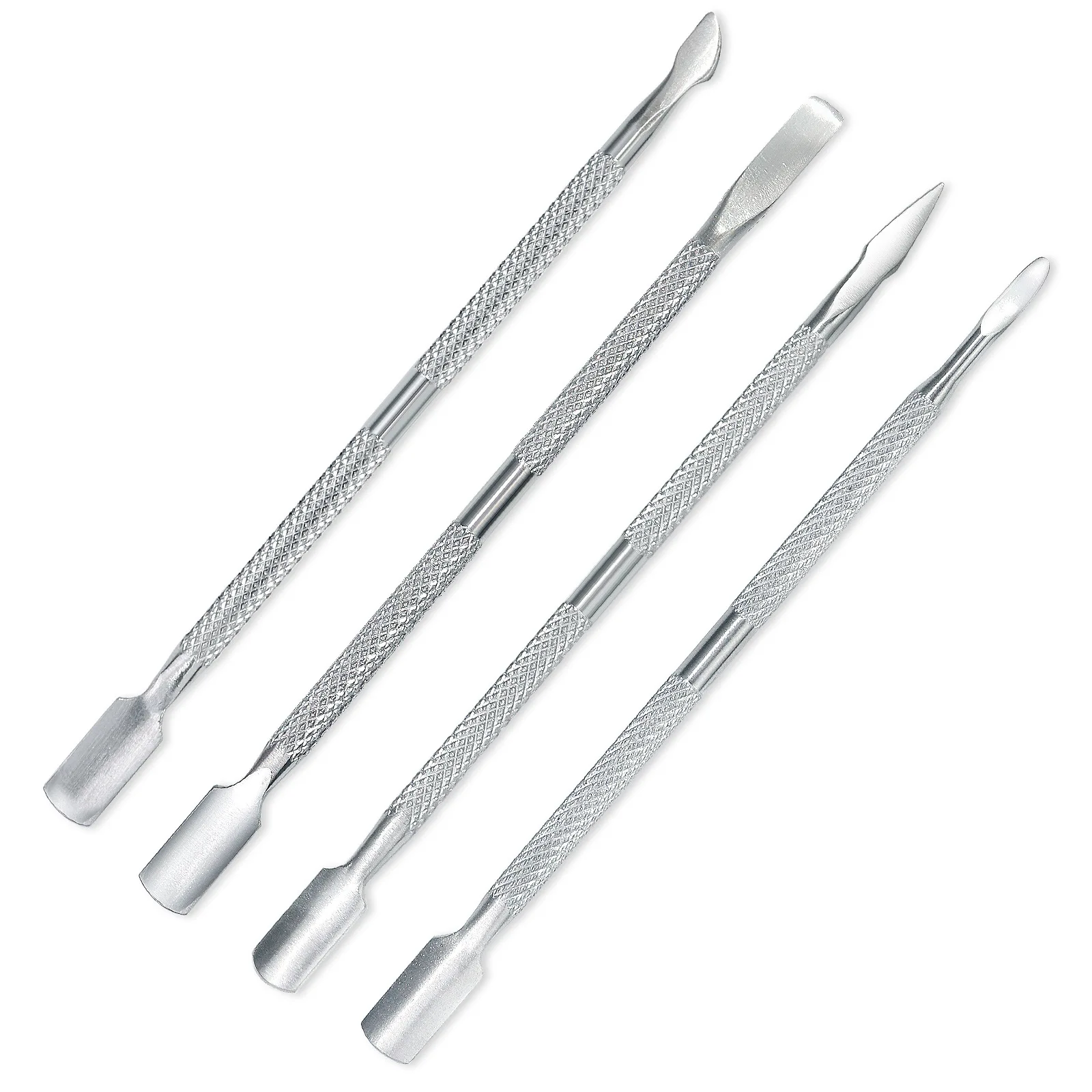 

1/4Pc Stainless Steel Double Head Cuticle Pusher for Manicure 2023 Tools for Nails Art Non-Slip Nail Cuticle Remover Accessories