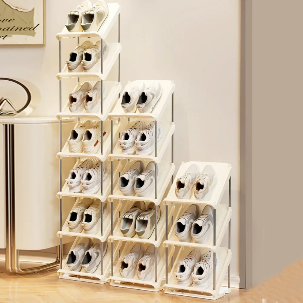 CANBOUN Multi-Layer Simple Shoe Racks For Home Use Household Space Saving Shoes Rack Stackable Sneaker Shelf Detachable Shoes Ca