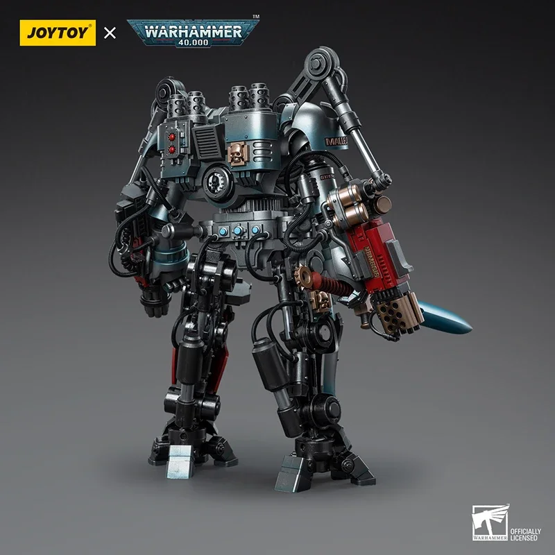 [W MAGAZYNIE] JOYTOY 1/18 Warhammer 40k figurki szare rycerze Nemesis Dreadknight Mecha wojskowy Anime kolekcja Model zabawki