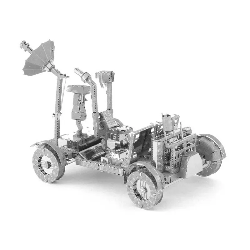 

Apollo Lunar Rover Full Stainless Steel 3D Metal Puzzle, No Glue DIY Assembly Model Kit Desk Ornament Gift for Adult Collectors