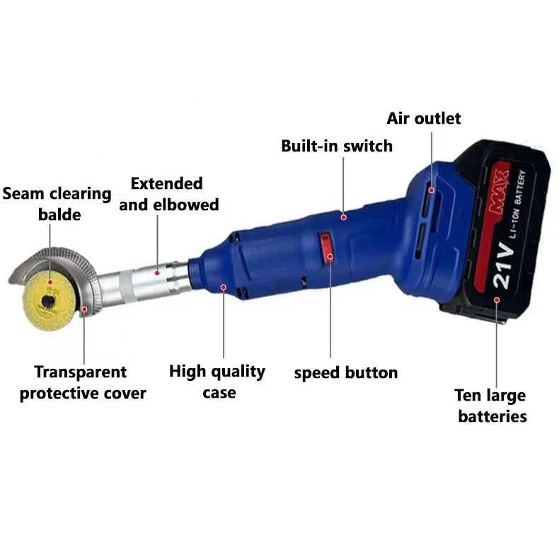 

Бесщеточный двигатель, 600 Вт, машина для очистки плитки, красивый шв, 6 скоростей, 90 градусов, многофункциональная полировальная машина, 110 В/220 В