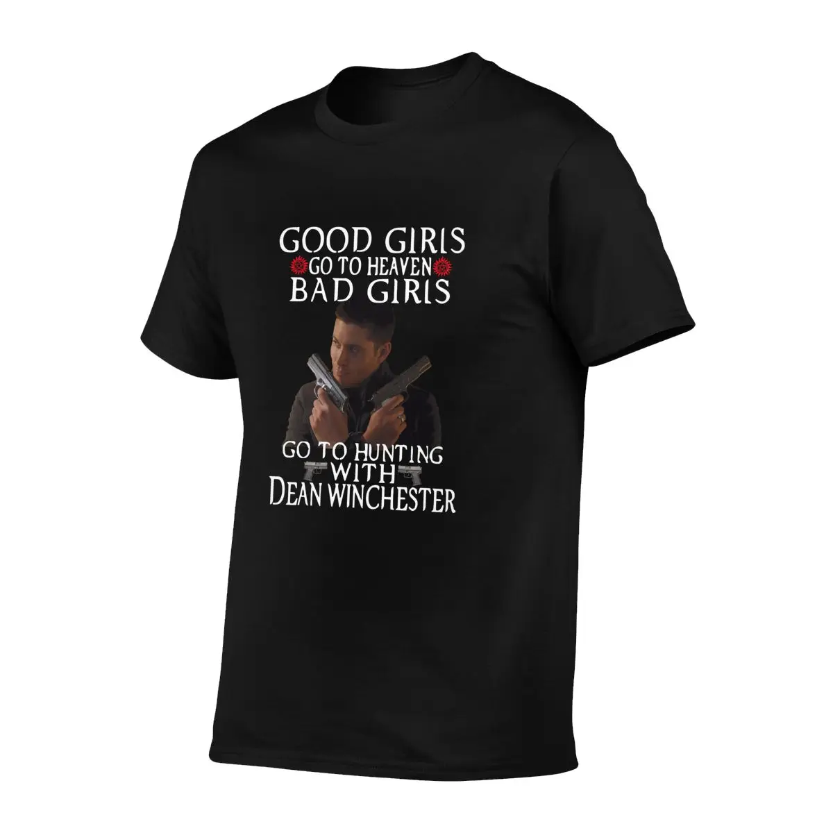 Supernatural Bad Girls Go To Hunting With Dean Winchester T-shirt Tee Shirt Trendy Vintage