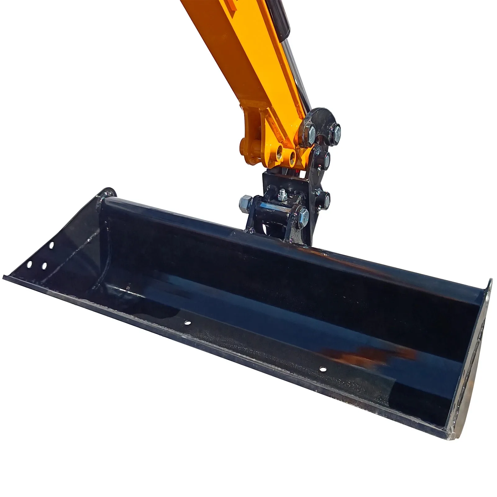 

1000mm Flat Plain Bucket Mini Excavator Attachments For 1-1.5ton Excavators with Two Pins