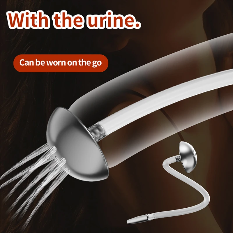 SM Urethral Dilator Hollow Out Urethral Catheter Penis Plug Sounding Horse Eye Stimulation Sex Toy for Men Outdoor masturbation view 3
