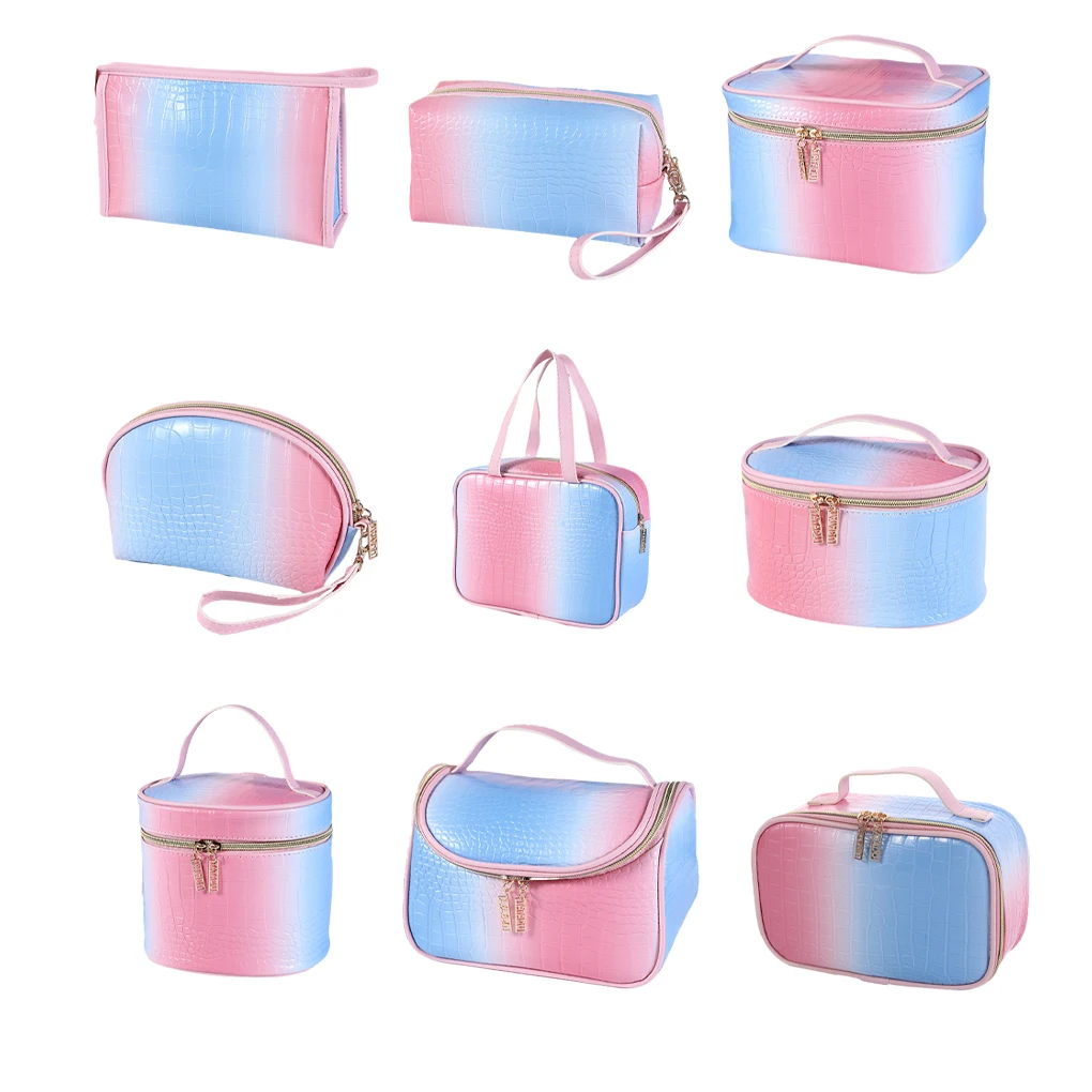 2/3 PU Fashionable Handbag Exquisite Workmanship Multifunctional Large Capacity Stylish Cosmetic Bag square21 5 16 5 15 5