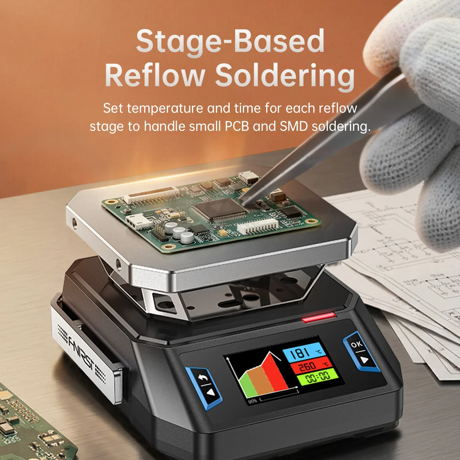 fnirsi-ht-p1a-b-type-c-150w-mini-hot-plate-pcb-smd-board-soldering-plate-adjustable-constant-temperature-station-repair-tools