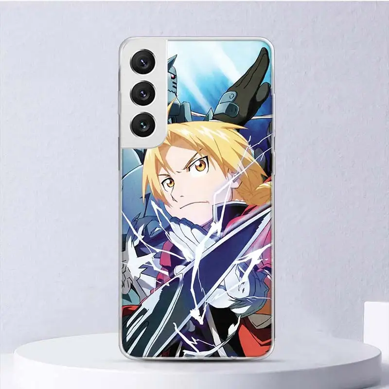 Fullmetal Alchemist Anime Soft Case For Samsung Galaxy S24 S23 S22 S21 Ultra S20 FE S10 Plus Phone Cover S9 S8 + S10E Funda Coqu