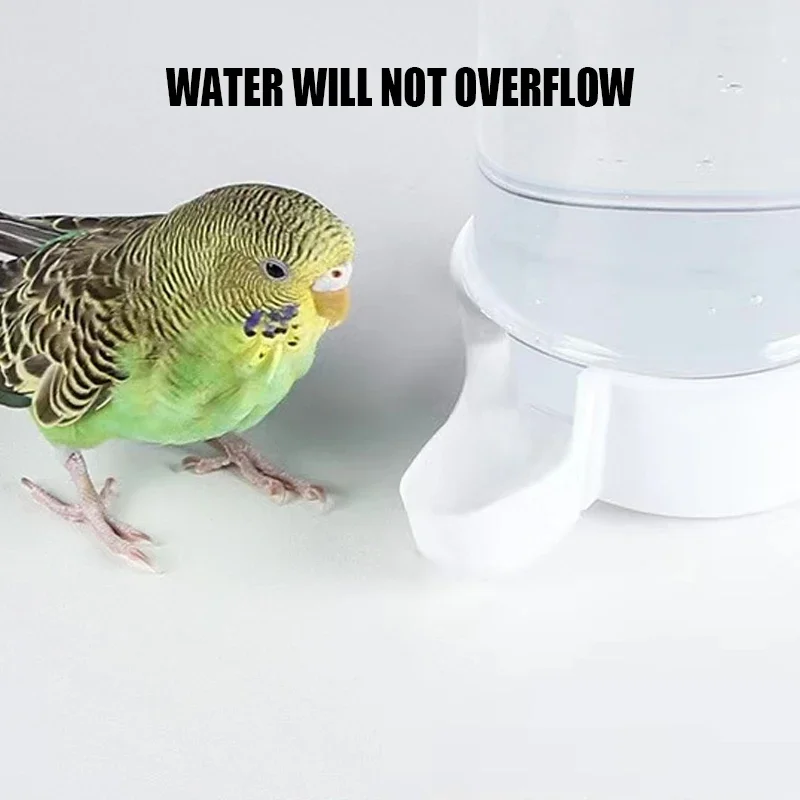 Bird Water Feeder Bird Dual-purpose Automatic Feeder Hanging Drinking Bottle Parrot Feeder BirdCage Accessories Seeds Container