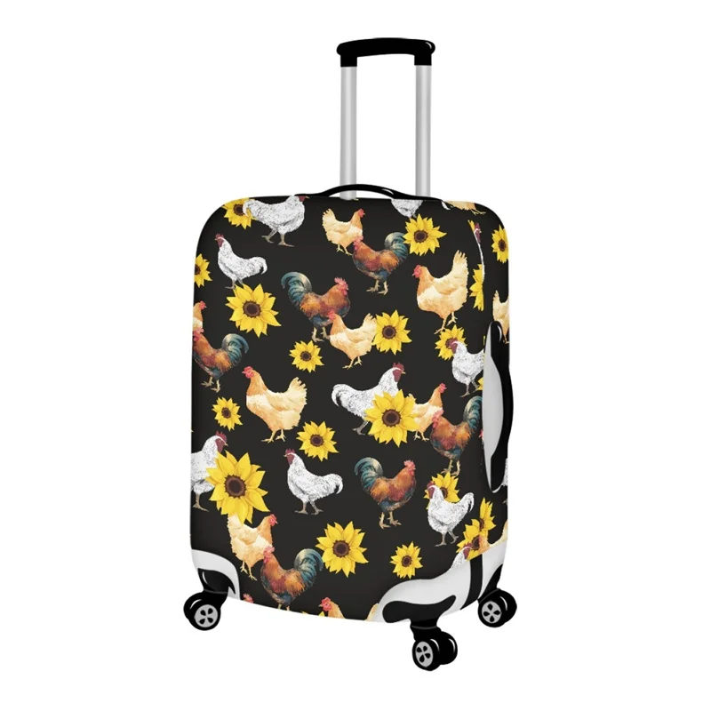 Rooster Design Luggage Protective Cover Fit18-32 Inch Elasticity Suitcase Cover for Travelling Anti-dust Trolley Case Cover 2023