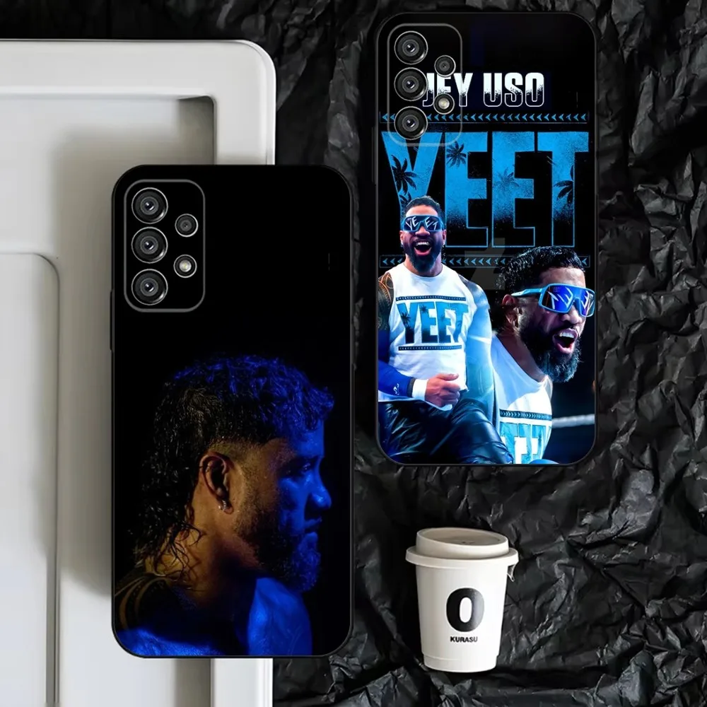 

jey uso yeet Phone Case For Samsung S25,S24,S23,S22,S21,S20,S10,Ultra,Plus,Lite,FE,Soft Silicone Black Cover
