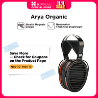 HIFIMAN Arya Organic Full-Size Over-Ear Open-Back Planar Magnetic Headphone with Stealth Magnets for Audiophiles, Home & Studio