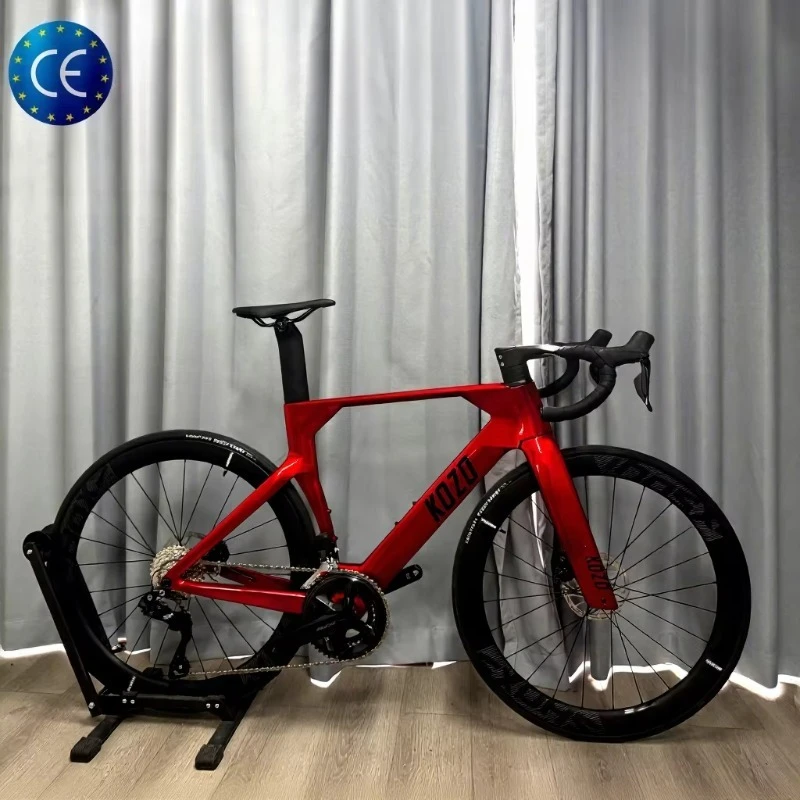 700C 24S Carbon Fiber Aero Road Bike 105 Hydraulic Disc Brake Racing Bicycle Men Women Adult Road Racing Cycling