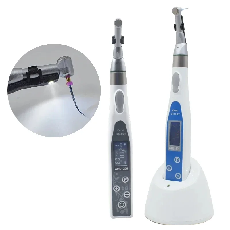 Dentals Equipments Wireless LED Endos Motors With 16:1 Contras Angle Endodontics Electrics Root Canals Endomotors 9 Modes