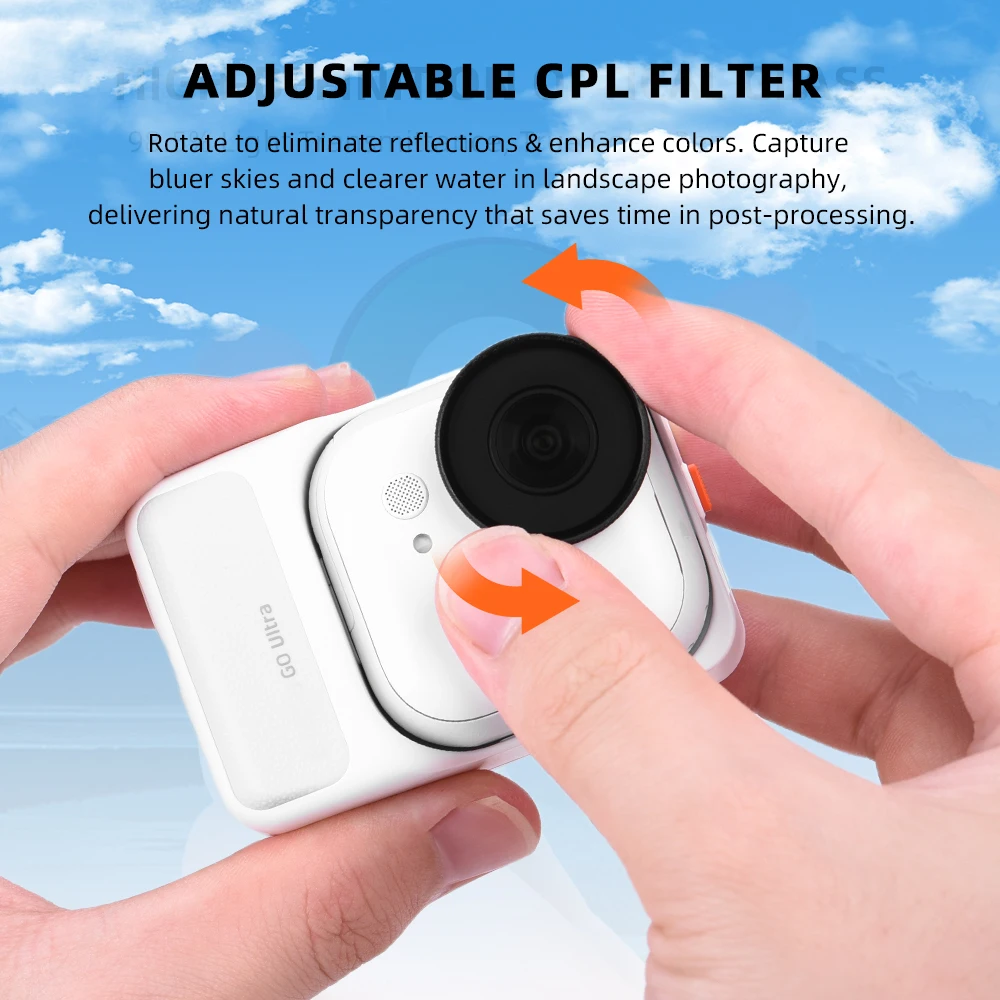 ฟิลเตอร์ Flymile Len สำหรับกล้อง Insta360 Go Ultra UV CPL ND8/16/32 ฟิลเตอร์กรองแสงแบบกระจายแสง  แบบปลดเร็ว อุปกรณ์เสริมสำหรับการถ่ายภาพ