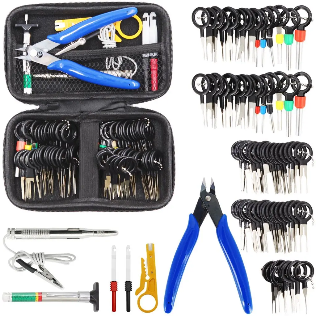 

85pcs 86pcs Car Terminal Removal Repair Tools Electrical Wiring Crimp Connector Pin Extractor Kit Keys Automotive Plug Pullers