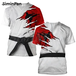 Hot Selling Karate Original Design Kenpo Sports 3D Printed Men's Casual T-shirt Summer Fashion Short Sleeve Breathable Blazer