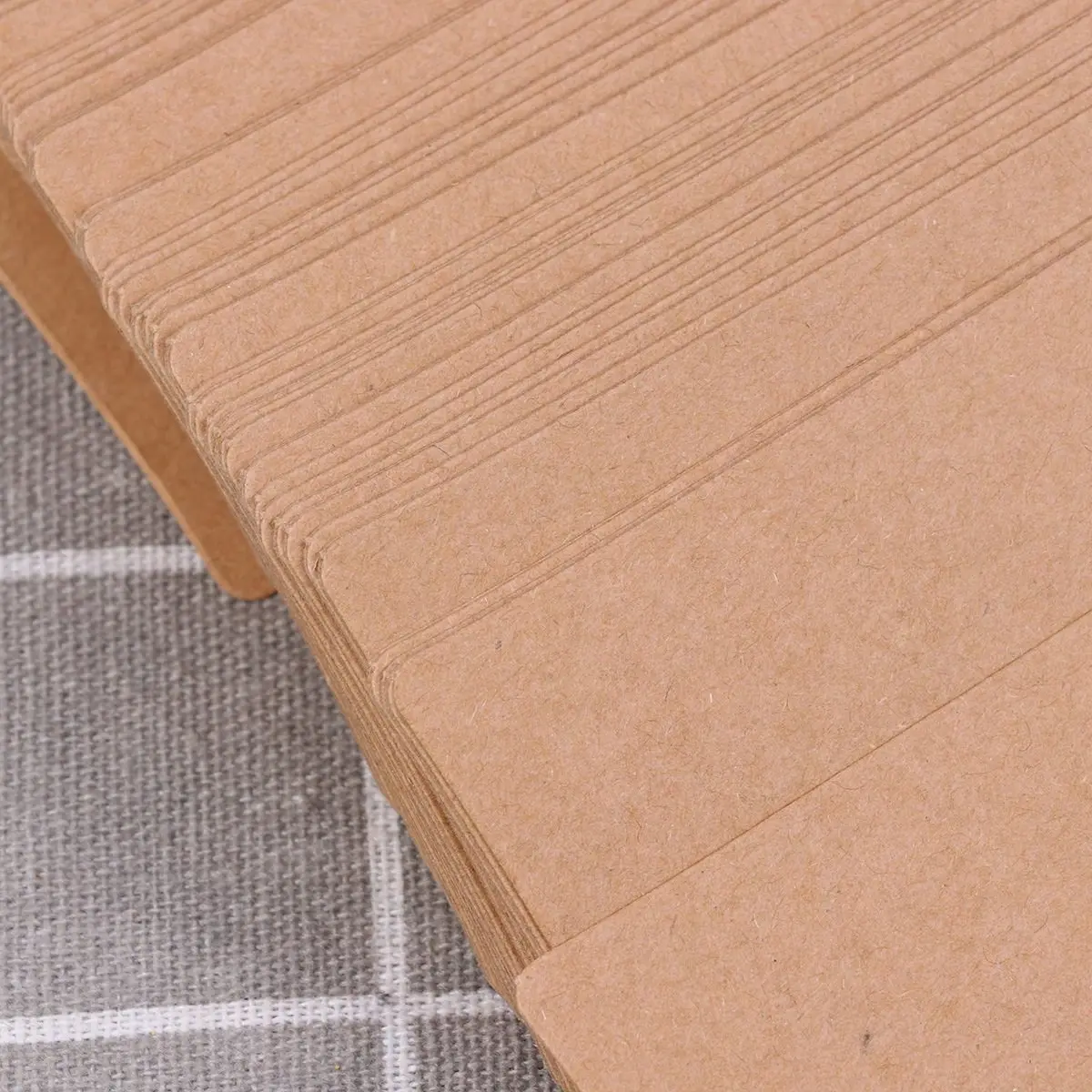 

100Pcs Classic Kraft Paper Message Cards Double Sided Blank for Wedding Favour Tags Party Decor Gift Labels Student Word Cards