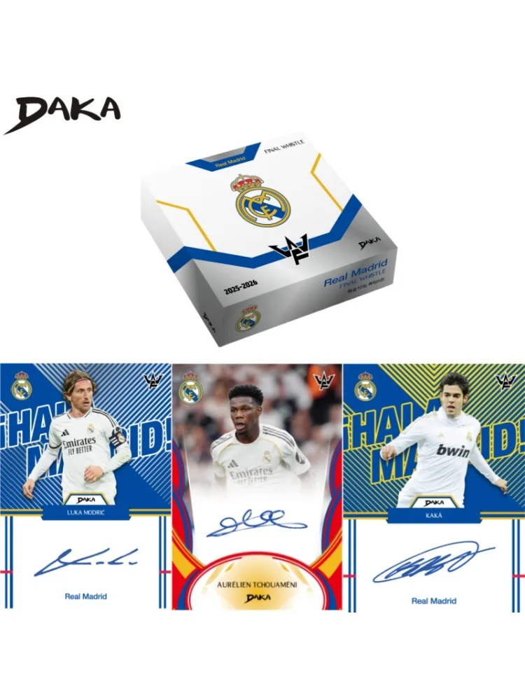 2025-2026 Daka FC Barcelona Real Madrid Final Whistle Series Messi Yamal Mbappé Spieler Club Signiertes Trikot Sammelkarten-Geschenke