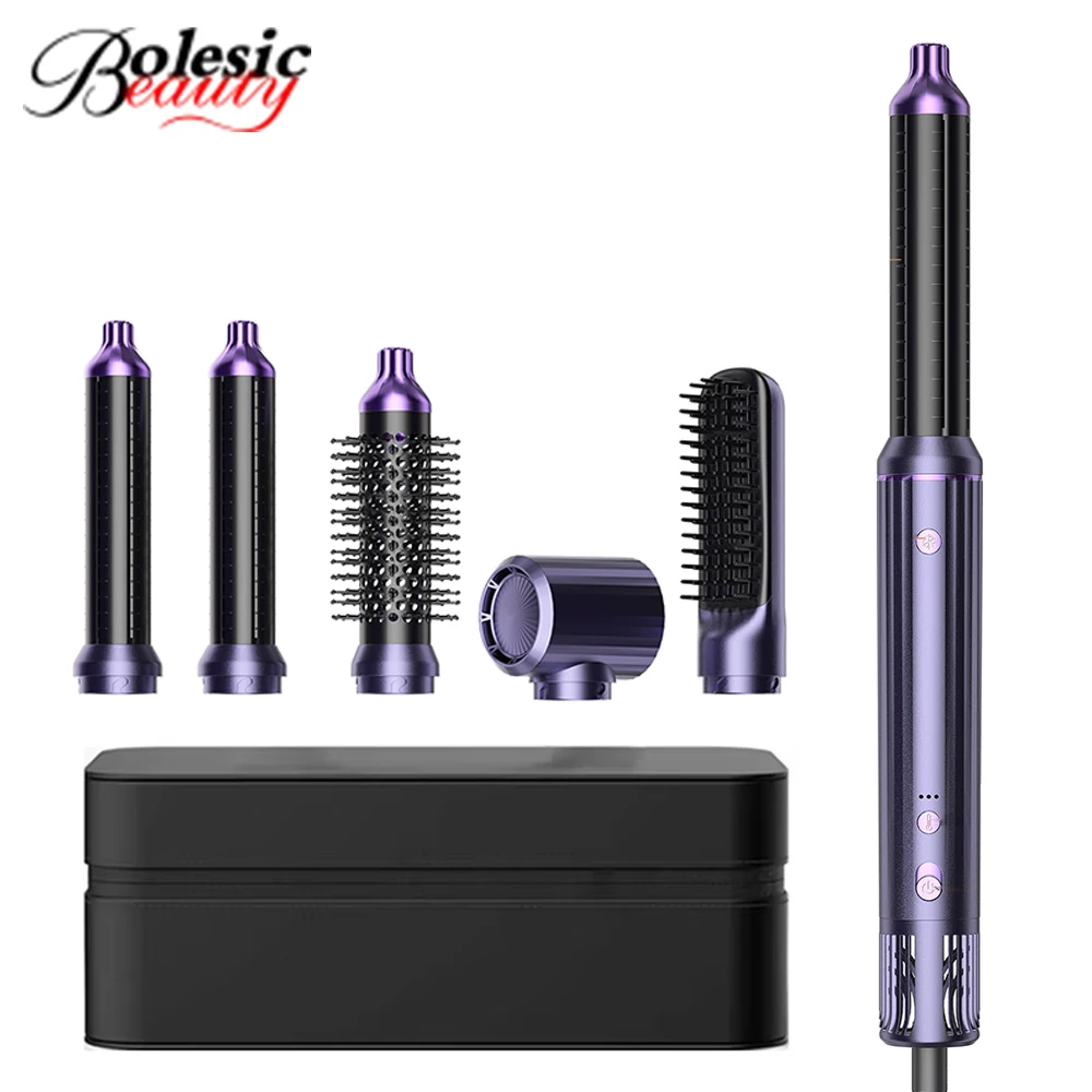 High Speed 110000 RPM 5 in 1 Hair Styler Ionic Hair Dryer Professional Hot Air Brush Lightweight Multi Styler Competitive Price