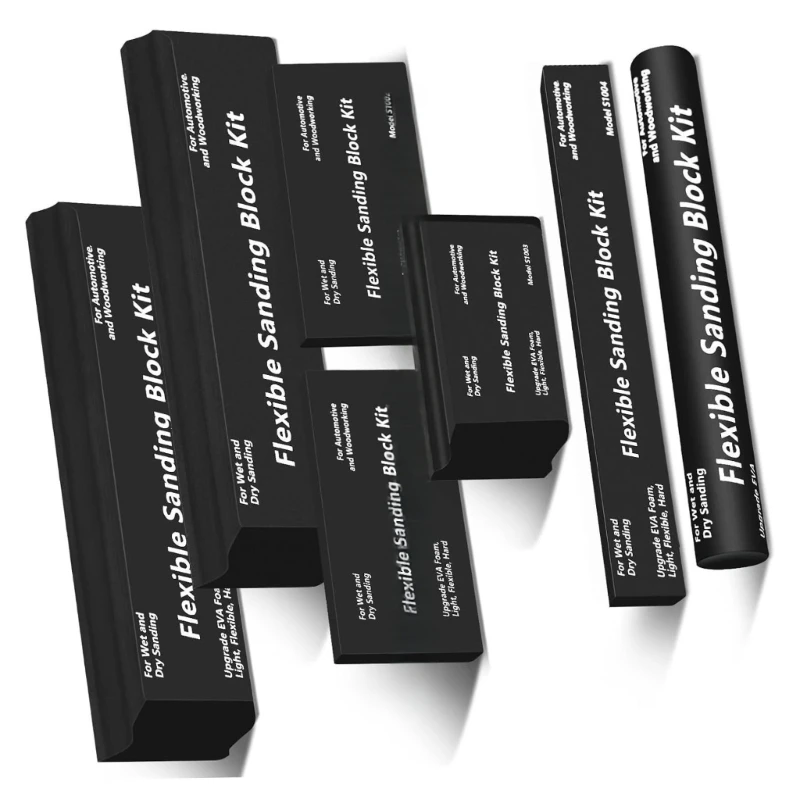

0xxd 7pcs eva Sanding Set Eva Foam Sander Sponges для изогнутых поверхностей Автоотачивание