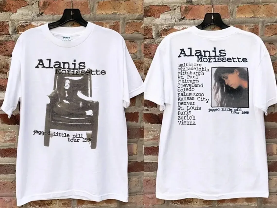 

Music Tour 1996 Alanis Morissette Jugged Little Pill Tour T-Shirt Gift For Fans