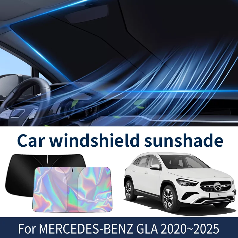 

Front Windshield Sunshade For MERCEDES-BENZ GLA 2020~2025 2024 2023 Car Sun Visor Heat Insulation Summer Cooling Accessories