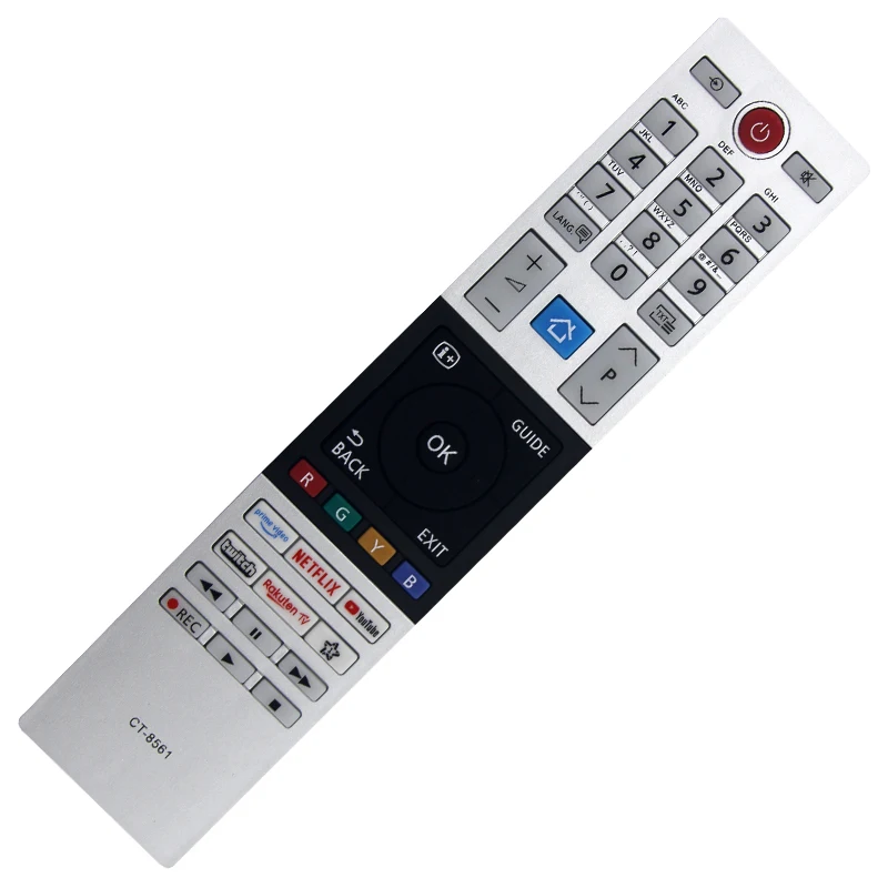 The CT-8561 remote control is compatible with Toshiba TV accessories