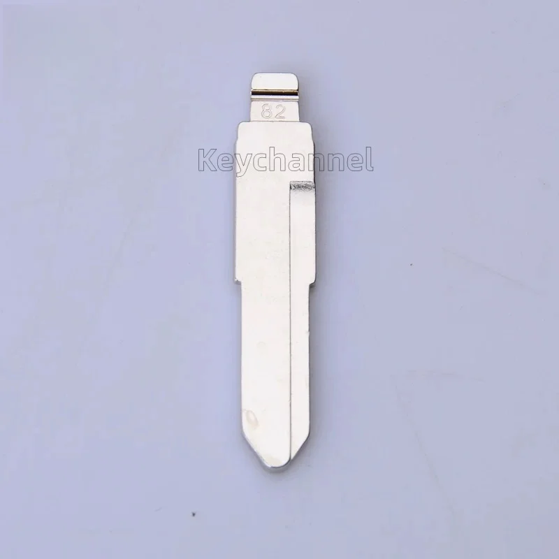 keychannel 10pcs/lot 82# Metal Car Key Blank Key Blade Chinese Car Flip Remote Blade Head for Wuling Locksmith Tool