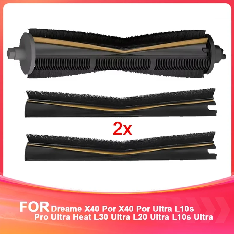 2Nd Generation Anti-Knot Roller Brush With Replaceable Brush Strip For Dreame L10s Ultra L20 Ultra X10 X20 Prox30 X30pro