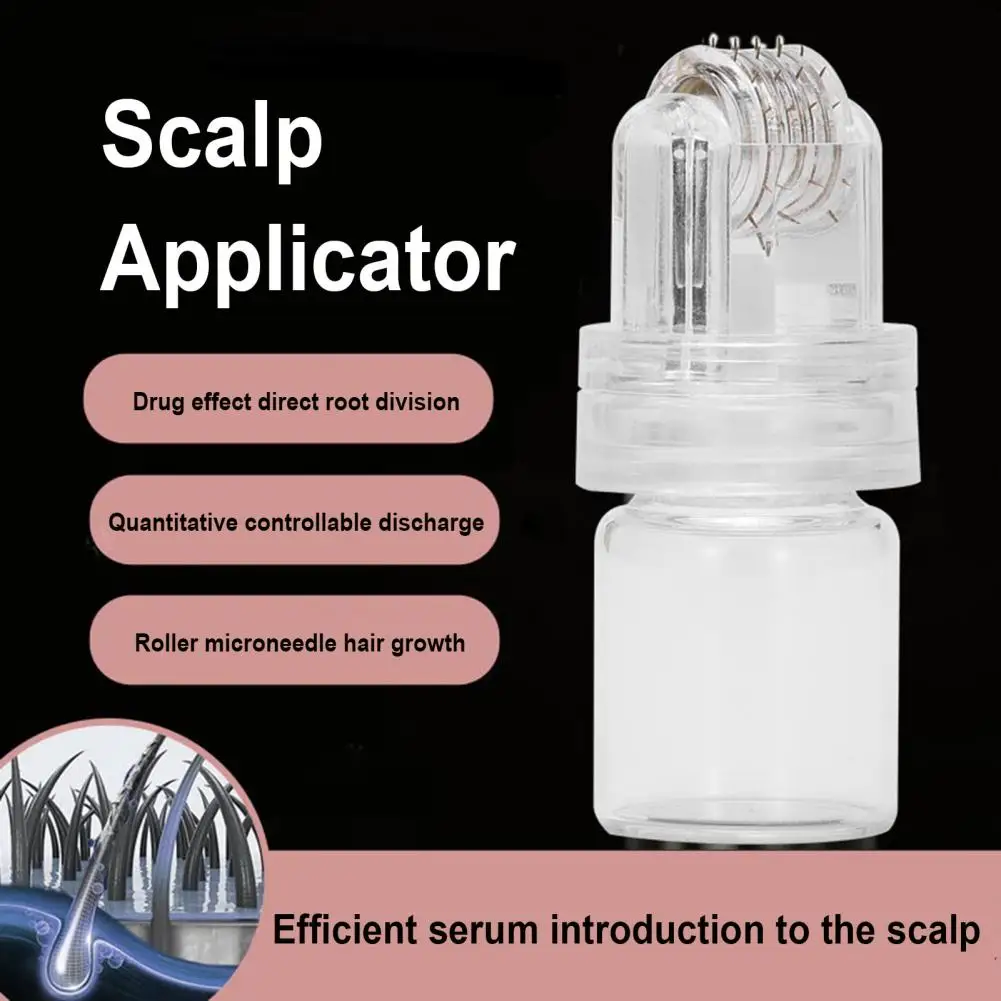 Scalp Treatment Technology Nano-microneedle Hair Growth Scalp Applicator Comb Massager Tool for Serum Oil Liquids Home Travel