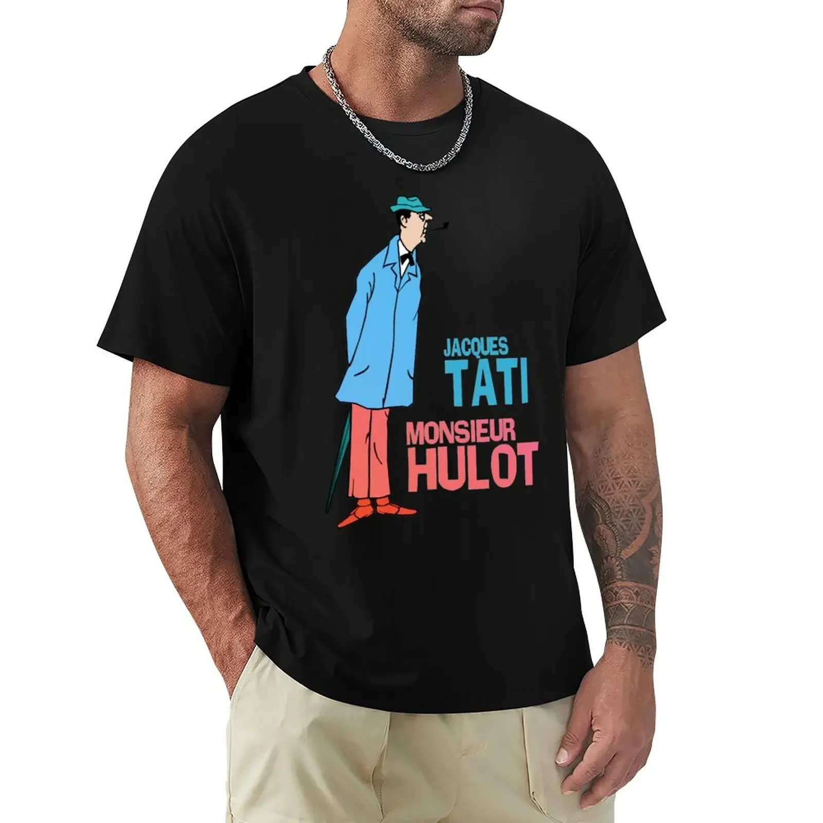 Jacques Tati - Monsieur Hulot T-Shirt graphics cute tops plain t shirts men