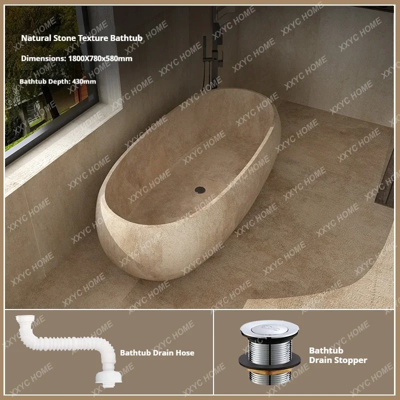 

MMRetro Oval Bathtub, Compact Freestanding Soaking Tub for every Space, Heat Retention & Easy Clean, Body Contour, CustomizableY