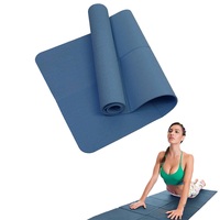 TPE Yoga Mats Yoga Meditation Pad Anti-Slip Foldable Pilates Gymnastics Mat Soft Shock-absorbing Easy Clean Sports Equipment