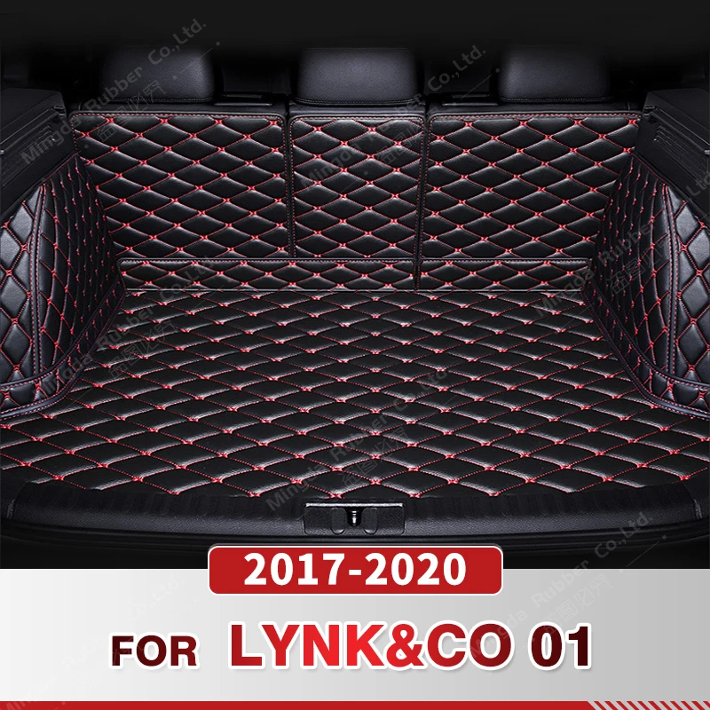 

Автомобильный коврик для багажника с полным покрытием для LYNK & CO 01 2017-2020 19 18, Накладка для багажника автомобиля, подкладка для груза, защитные аксессуары для интерьера