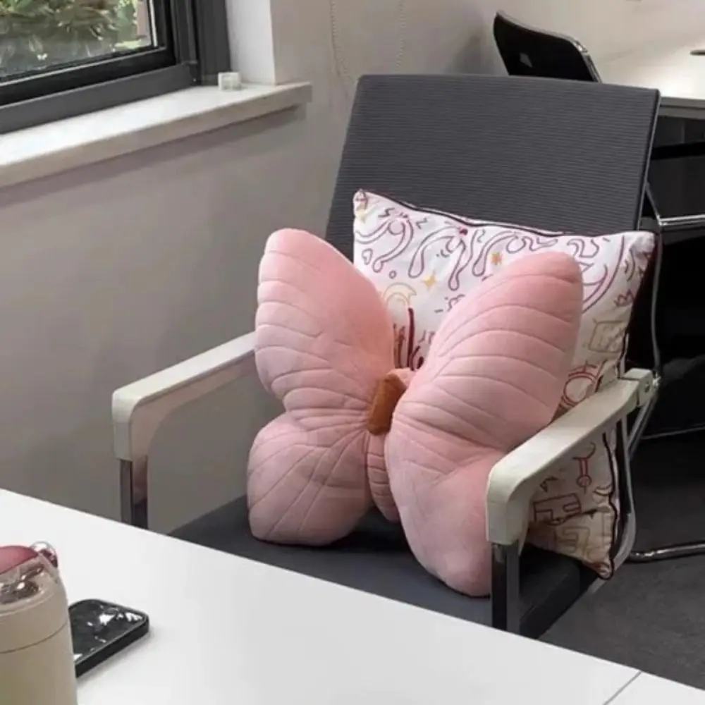 New Cute Butterfly Pillow Fashion Girl Pink Toy Throwing Pad Home Textile Cushion Sofa Decoration Hug Pillow