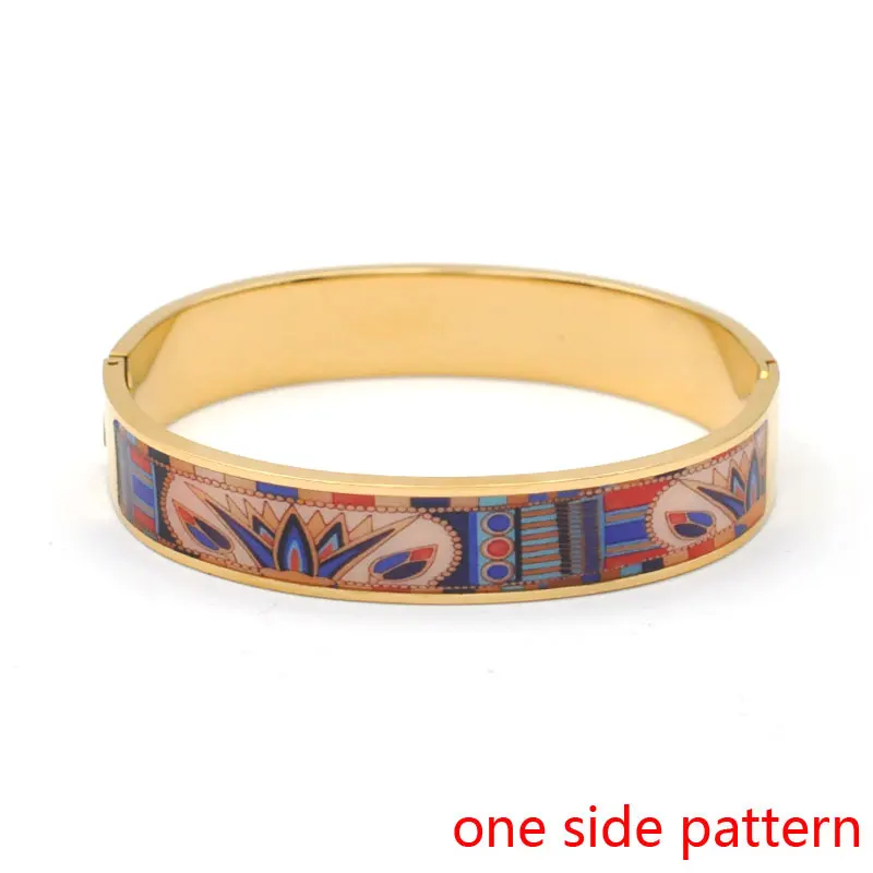 Turkish Style Quality Stainless Steel Enamel Painted Bracelet Geometric Colorful Jewelry for Women Men Party Gift Fashion Bangle