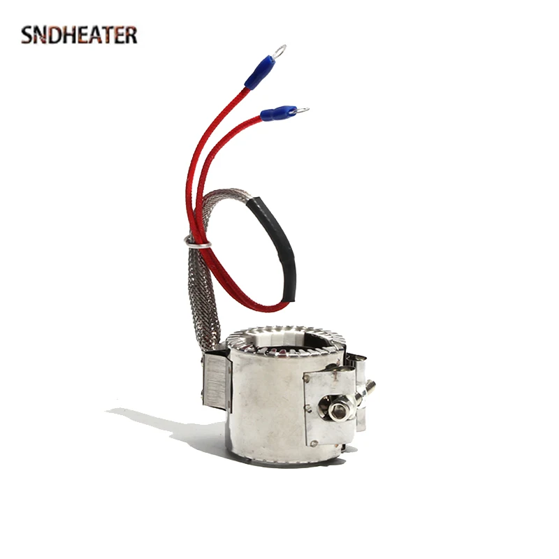 SNDHEATER Stainess Steel Ceramic Mica Band Heating Element 110V/220V 42x50/60/70mm Industrial Hot Resistance Coil 300W 350W 400W