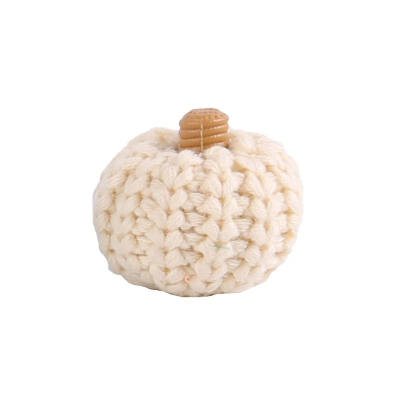 Artificial Pumpkins Crocheted Harvest Fall Thanksgiving Table Decor Small Pumpkin Harvest Miniature Pumpkins