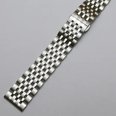 16mm 20mm 22mm Curved End Stainless Steel Watchband Bracelet Universal Solid Watch Band Strap for Seiko Tissot Dropshipping