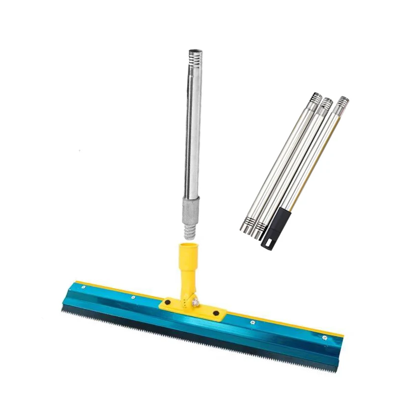 2mm/5mm/8mm Toothed Rake 56cm/22inch Standing Push Blade Cement Self-Leveling Scraper Rpoxy Floor Bottom Plate Trowel Tool