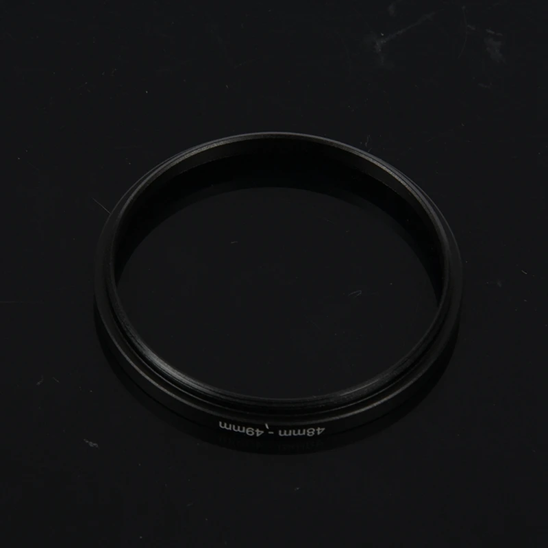 Câmera Filtro Adaptador Lente, Step Up Ring, 48mm a 49mm, 2pcs