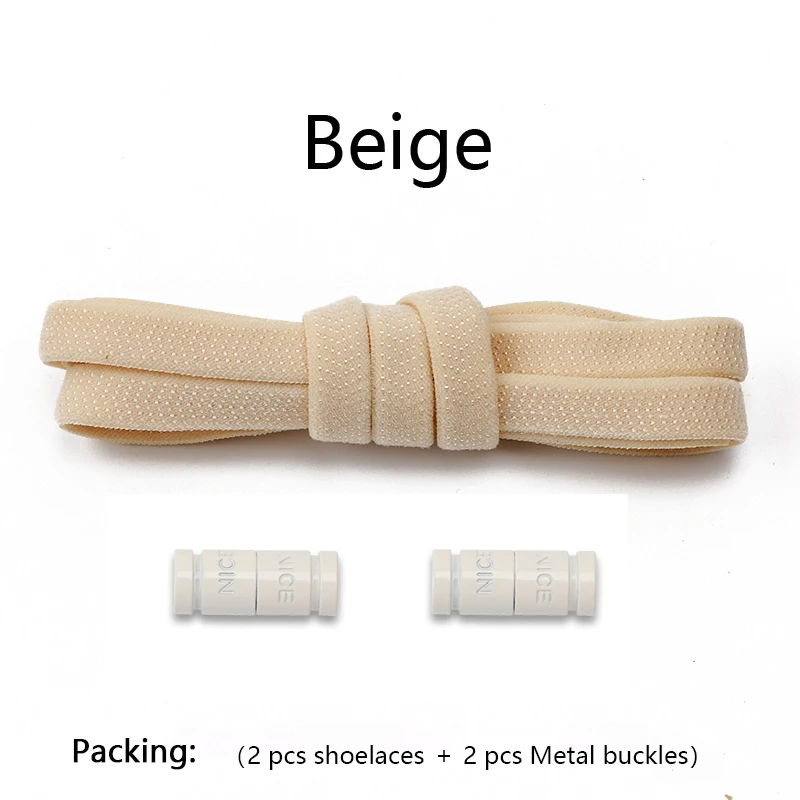 Bunte Kapselschloss-Schnürsenkel ohne Krawatten, elastische Schnürsenkel, Turnschuhe, keine Krawatte, Schnürsenkel für Kinder und Erwachsene, flache, schnelle Schnürsenkel für Schuhe