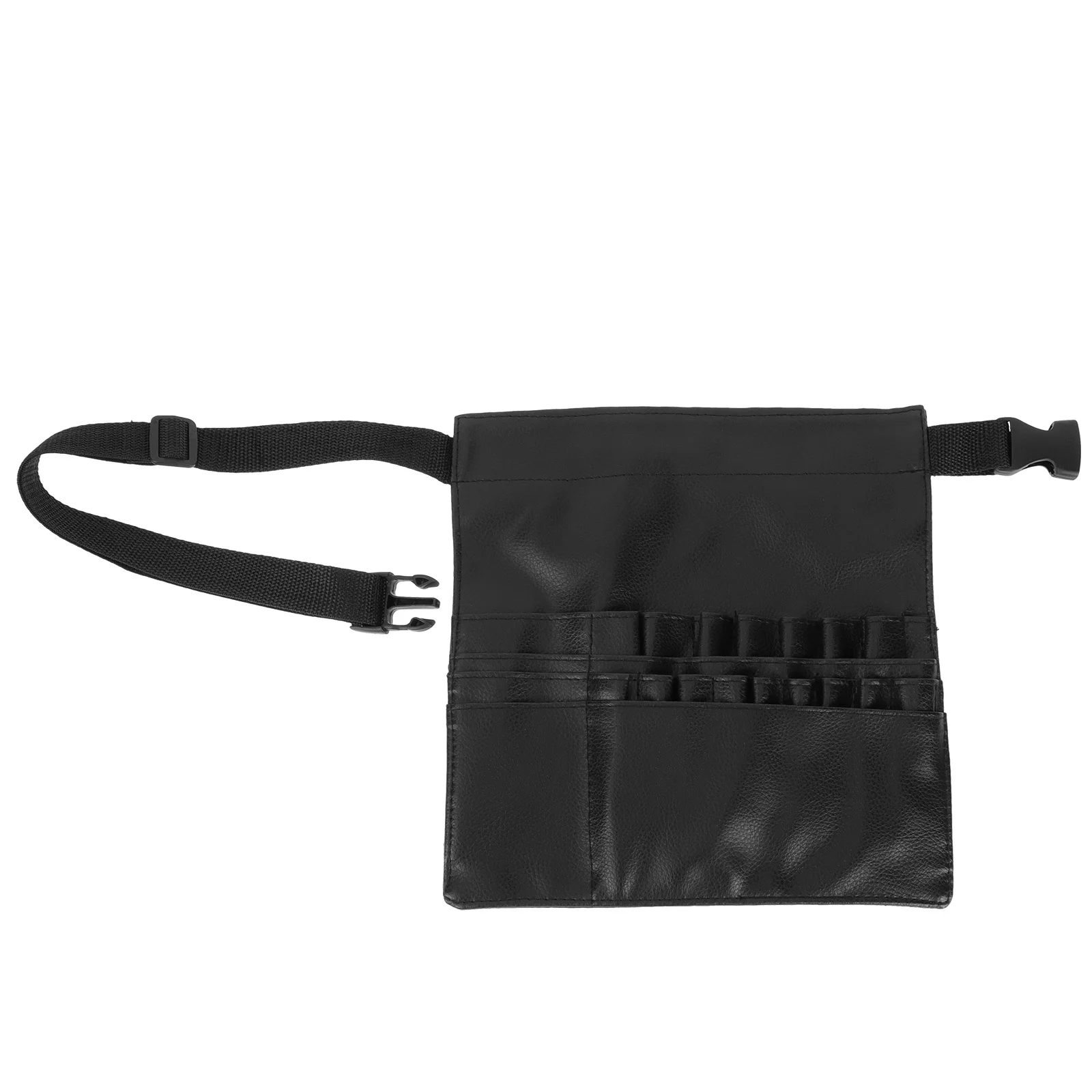

1Pcs Makeup Waist Bag Black Professional Makeup Brush Storage Unilateral Fanny Pack Portable Organizer Artist Pouch