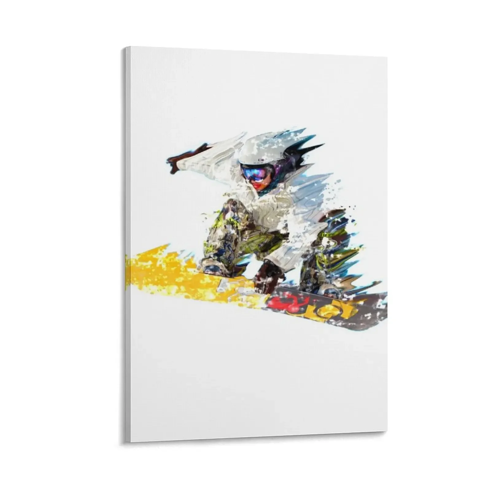 

Retro Snowboarder Splash Art Canvas Painting Picture on the wall wallpapers home decor Wall paintings