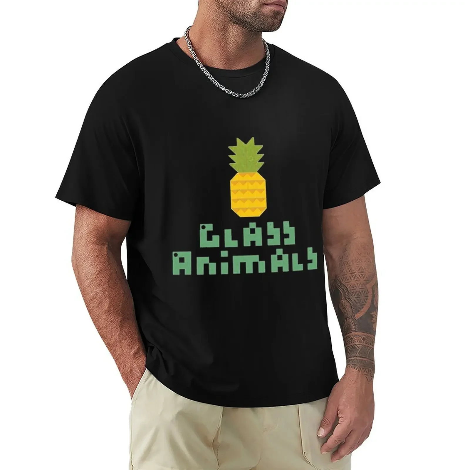Koszulka Glass Animals plus size plus size ubrania vintage ubrania graficzne koszulki męskie fruit of the loom