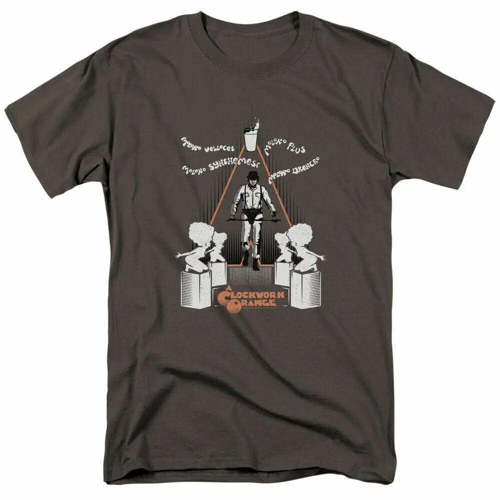 A Clockwork Orange Sharpen You Up T Shirt Licensed Horror Movie Tee New Charcoal