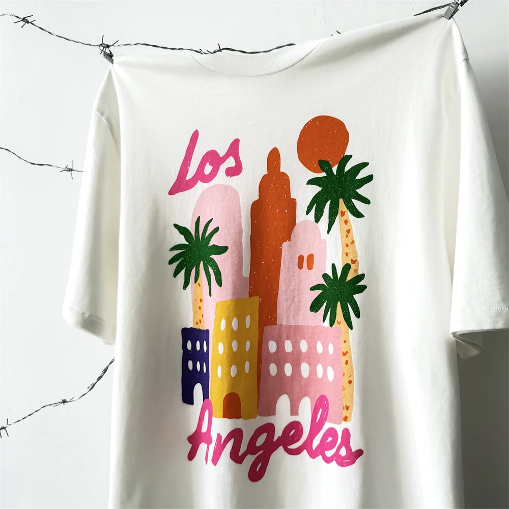 Oversized Saint Los Angeles I WILL SUCCEED BECAUSE I AM INSANE T-Shirts Men Women High Quality Tee T Shirt