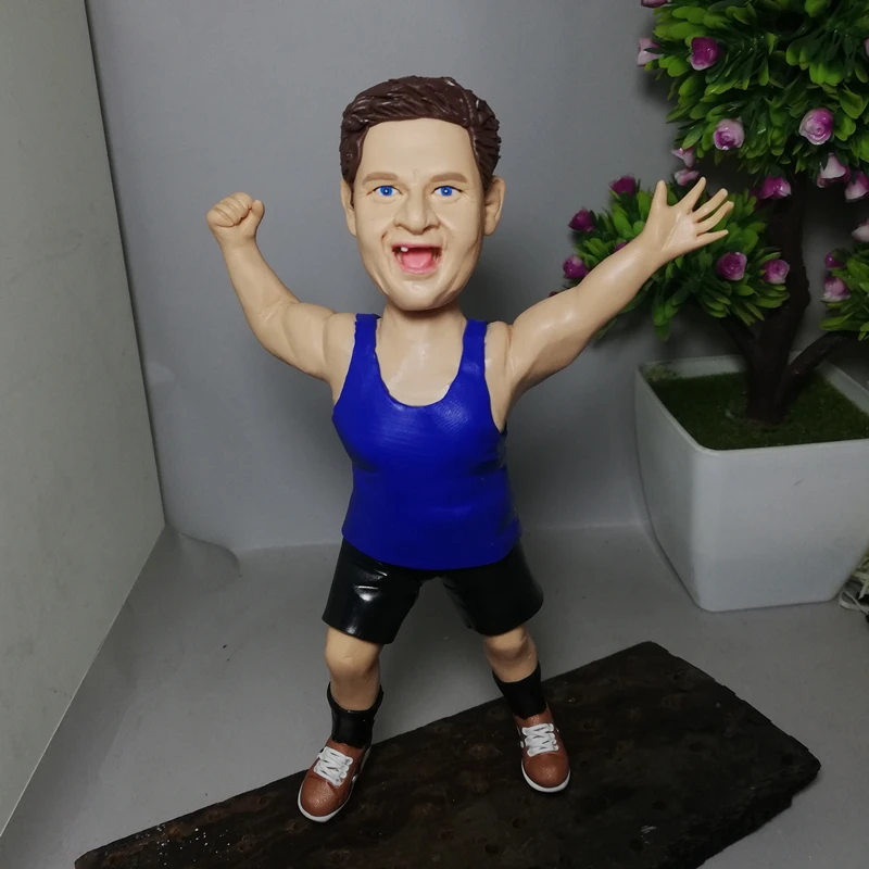 

CZ423 Model Custom Wrestler Strongman Dolls Handmade Figurines for Friends Gift