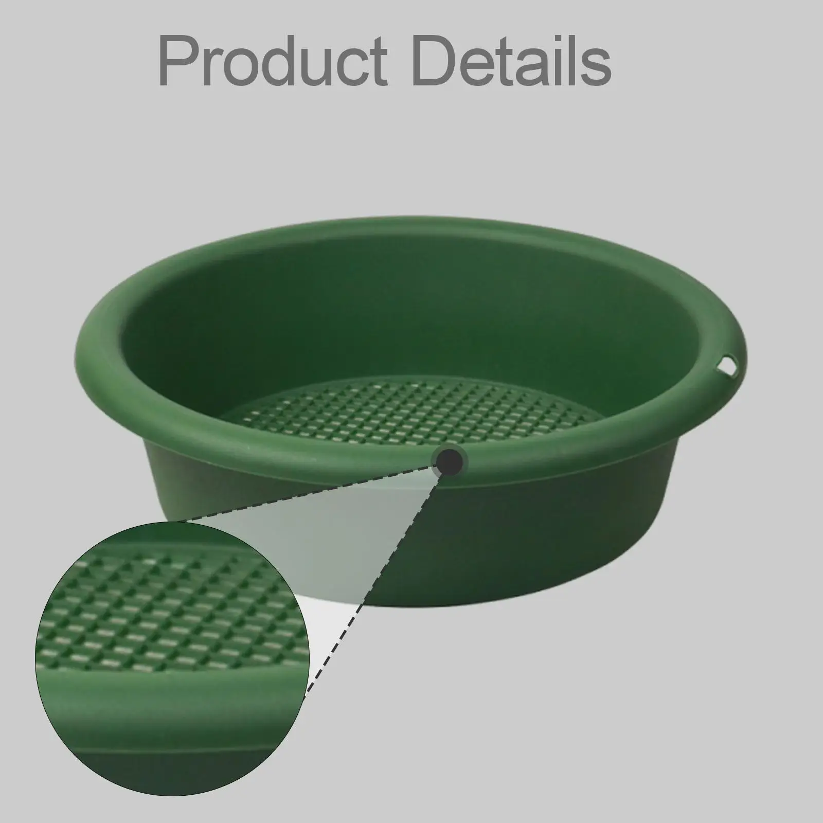 Garden Soil Sieve Premium Sifting Pan Round Sieve Soil Strainer Sifter Gardening Tool for Stone Particle Rocks Filtering Topsoil