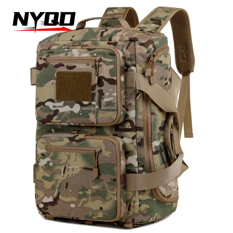 Large-capacity Outdoor Mountaineering Bag Tactical Bag Multi-purpose Camping Fishing Portable Camouflage Backpack